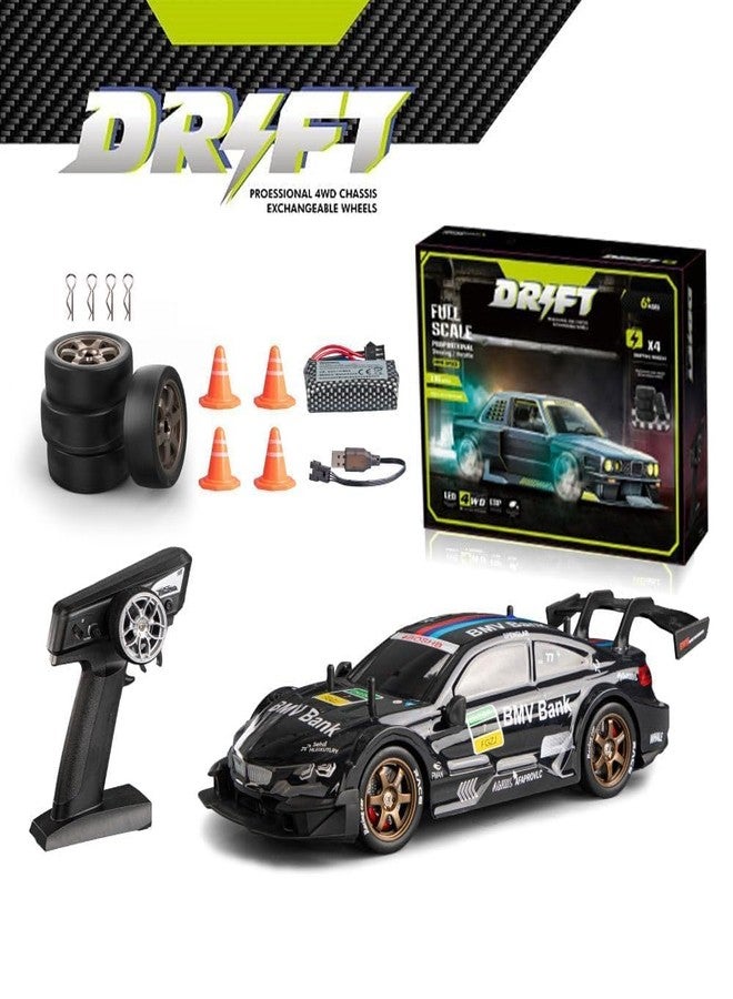 OOTLO 2.4G 1:16 RC Drift Car - 30KM/H High-Speed Remote Control Racer with Smooth Drifting, LED Lights, Dual Tyres & Durable Off-Road Design for Kids & Teens - Image 4